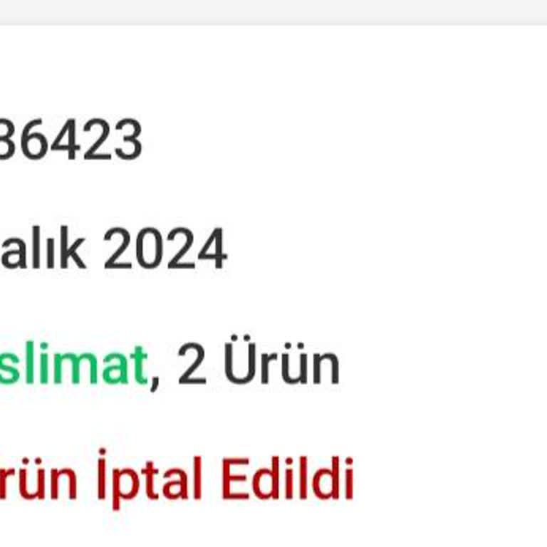 Siparişin Teslim Edilmemesi Ve Yetersiz Müşteri Hizmeti