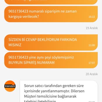 Sipariş İptali Ve Yetersiz Müşteri Hizmeti