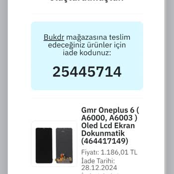 Epttavm'den Gelen Yanlış Ürün Ve İade Sorunu