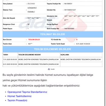 Aras Kargo'nun İlgisizliği Yüzünden Kargo Mağduriyeti