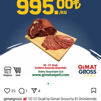 Gimat Gross'ta İndirim Yanıltmacası