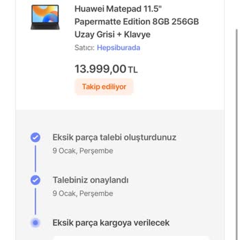 Eksik Hediye Ve Çözülmeyen Sorunlar