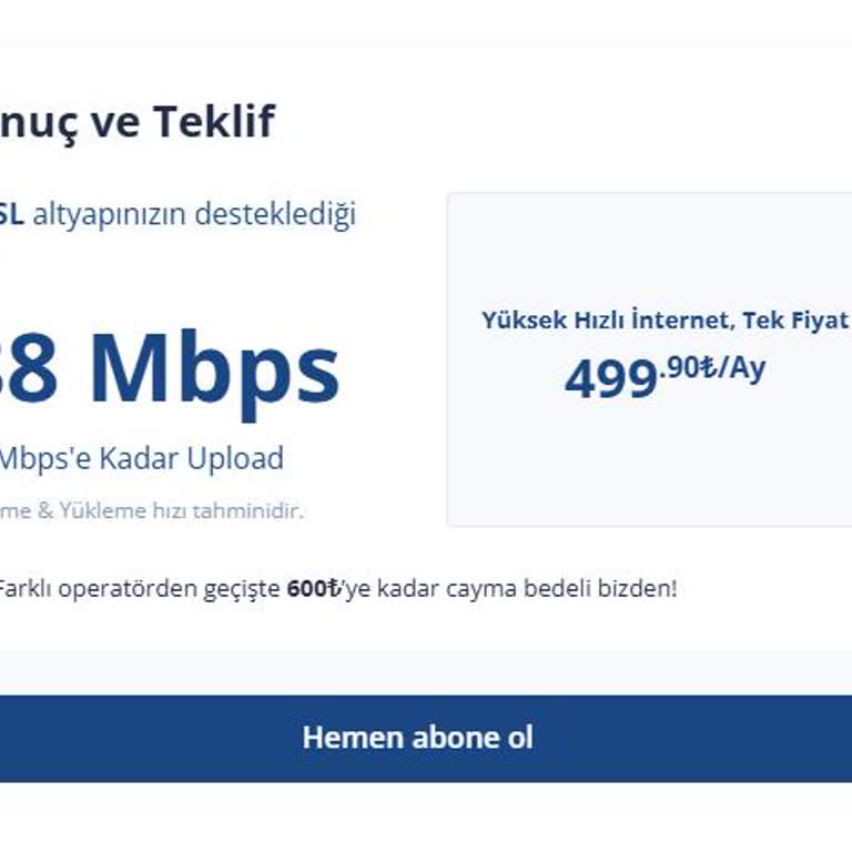 TurkNet İle Beklenen Hızı Alamama Sorunu