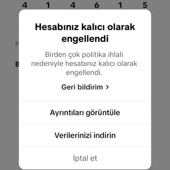 TikTok Hesabım Haksız Yere Kapandı