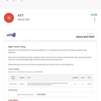 Sipariş İadesi Ve Fiyat Artışı Mağduriyeti