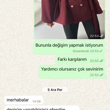 Ürün Değişiminde Yanıtsız Kalan Firma