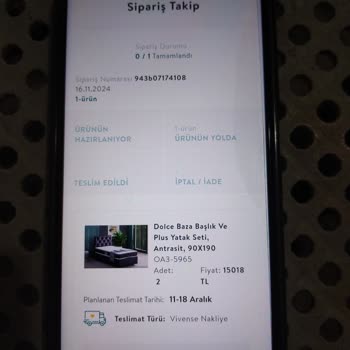 Vivense'den Sipariş Edilen Ürün Teslim Edilmiyor!