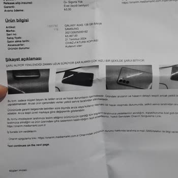 Garanti Süresi Ve Ücret Talebi Sorunu