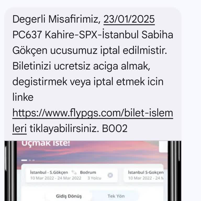 Pegasus Uçuş İptali Ve Kesintisiz İade Talebi