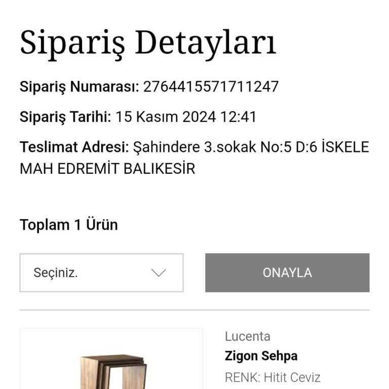 Kelebek Mobilya'dan Zigon Sehpa Teslimatında Büyük Hayal Kırıklığı