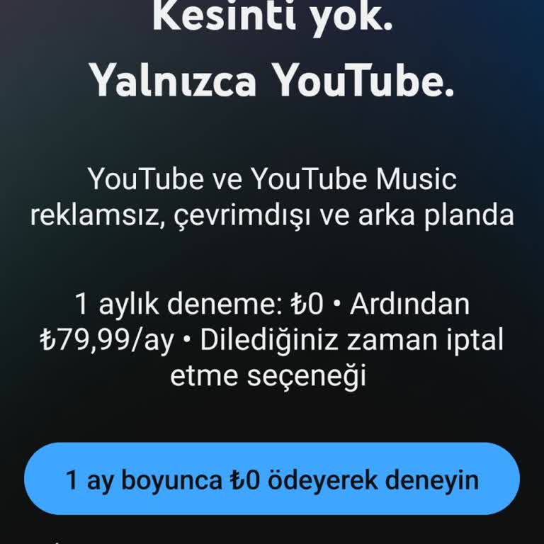 Yanıltıcı Youtube Premium Hediyesi Ve Yüksek Fiyatlandırma