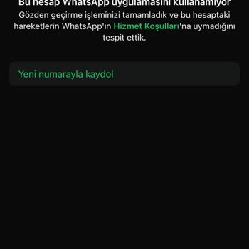 Yeni Telefonla WhatsApp Hesap Kapatılma Sorunu