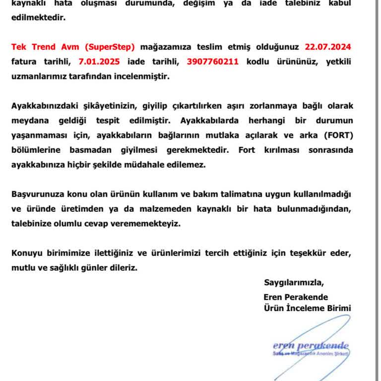 Puma Ayakkabıda Beklenmedik Deformasyon Ve Müşteri Hizmetleri Sorunu