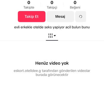 TikTok Üzerinde İzinsiz Hesap Ve Tehdit