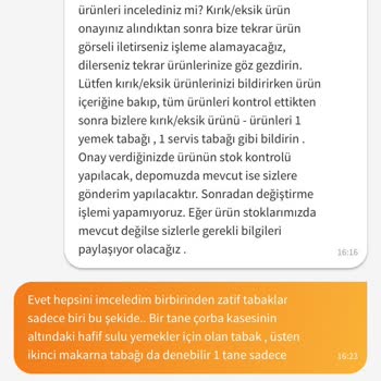 Kırık Yemek Takımı Ve Geciken Ürün Gönderimi