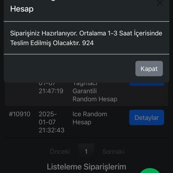 Hesap Teslimatı Sorunu Ve Müşteri Hizmetleri Yetersizliği