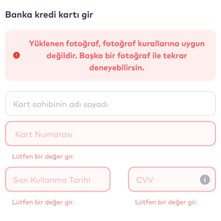 Mavi Kart Başvurusunda Fotoğraf Sorunu
