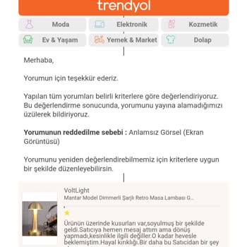 Trendyol Şikayeti