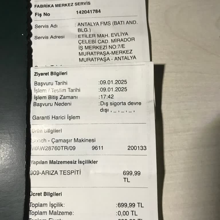 Bosch Çamaşır Makinesi Üretim Hatası Ve Yüksek Masraf