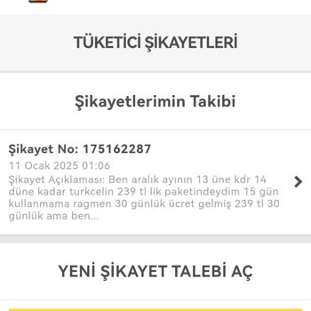 Yanlış Faturalandırma Sorunu