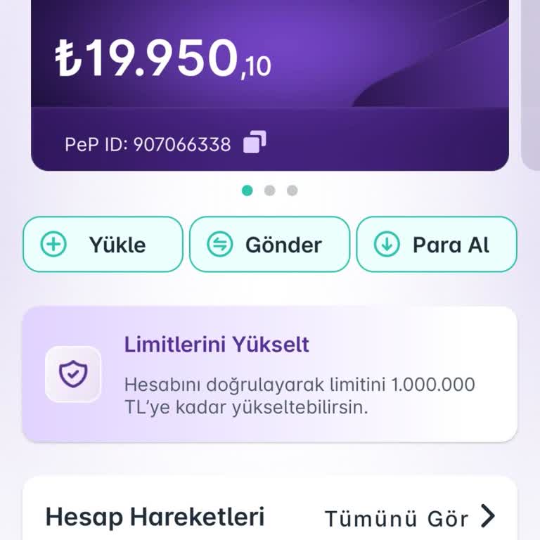 PEP Uygulamasında VIP Üyelik Ve Kart Sorunları