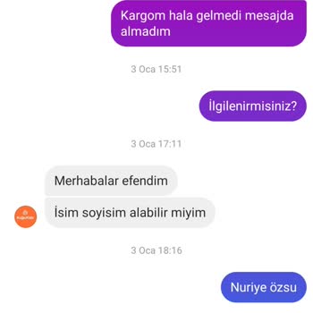 Teslim Edilmeyen Siparişler Ve İletişim Sorunları