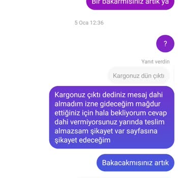 Teslim Edilmeyen Siparişler Ve İletişim Sorunları