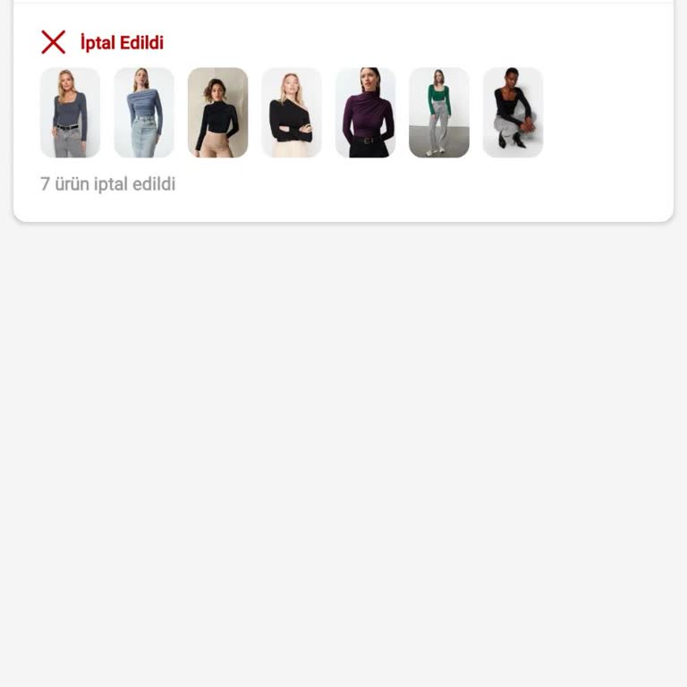 İptal Edilen Ürünler Ve İade Edilmeyen Para