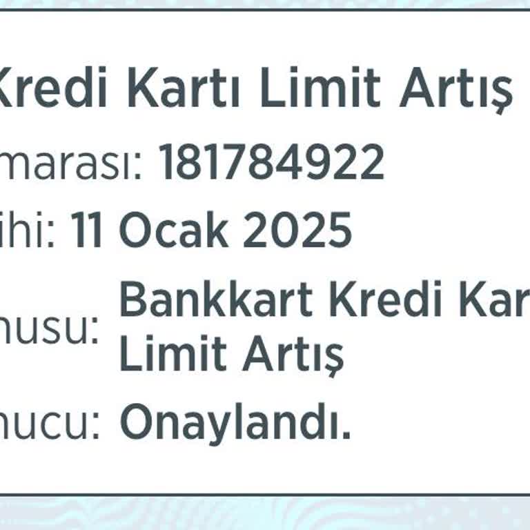 Ziraat Bankası Kredi Kartı Limit Artışı Sorunu