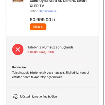 Yanıltıcı Çerçeve Bilgisi Ve Yetersiz Müşteri Hizmeti