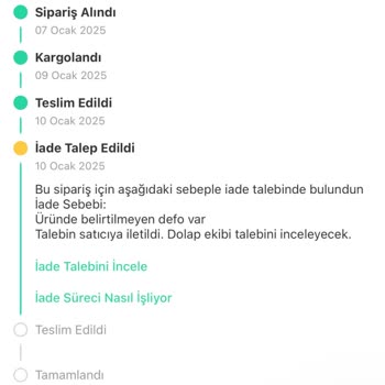 Defolu Ürün Ve İade Sorunu