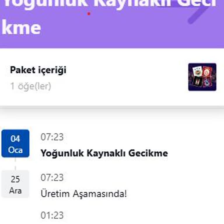 Geç Teslimat Ve İletişim Sorunları