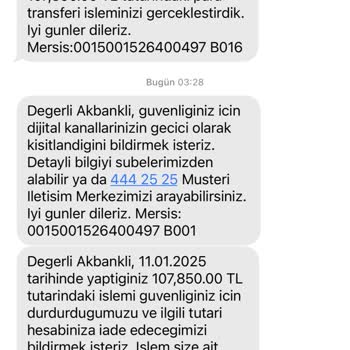 Akbank Güvenlik Sorunları Ve Müşteri Hizmetleri İlgisizliği