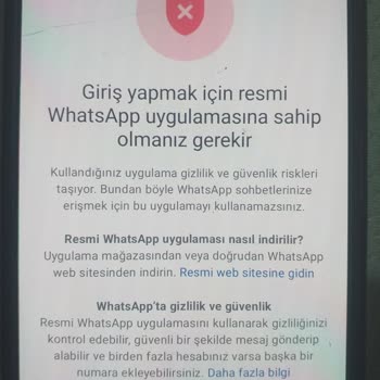 WhatsApp Giriş Sorunu Ve Destek Eksikliği
