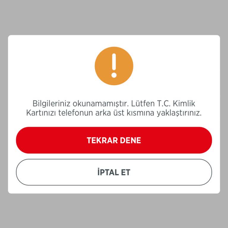 Ziraat Bankası NFC Kimlik Kartı Okuma Sorunu Acil Çözüm Bekliyor