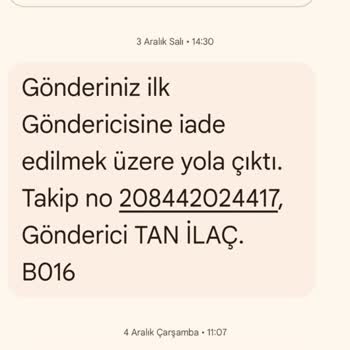 Kargo Şirketi Yüzünden Mağduriyet