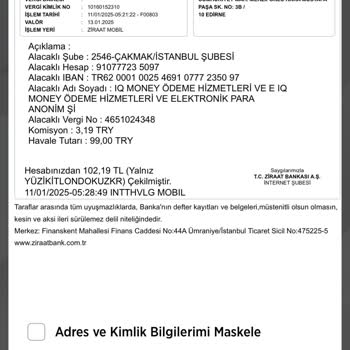 Yanlış IBAN Nedeniyle Yatırım Sorunu Ve Çözüm Eksikliği