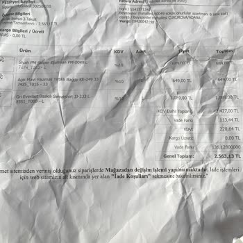 Yanlış Ve Özürlü Ürün Kabusu