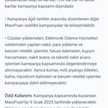 Kredi Kartı Kampanyasında Puan Sorunu