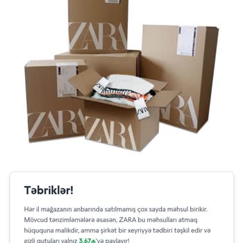 Zara Hediye Kutusu: Kaybolan Para