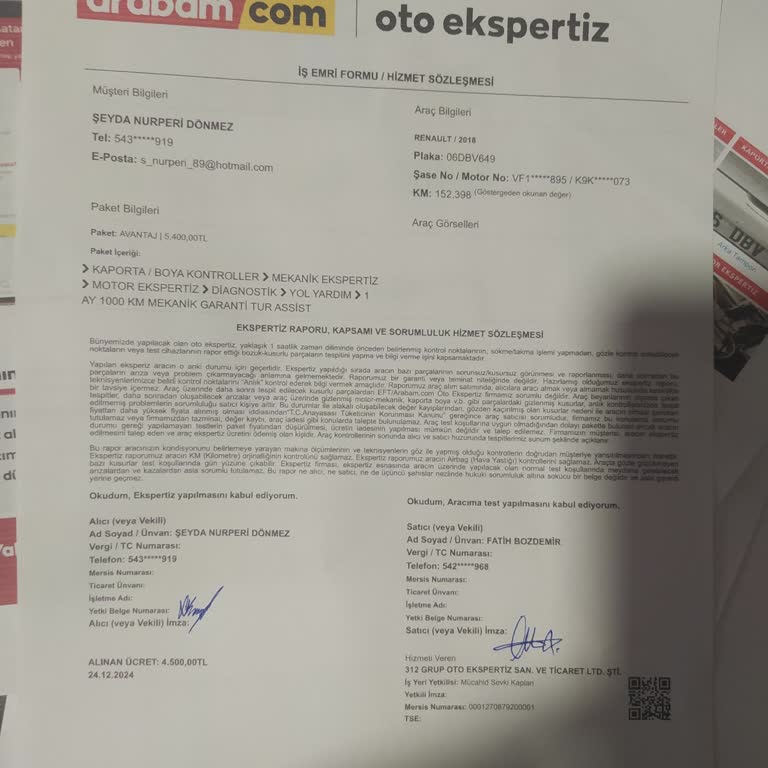 Ekspertiz Raporu Ve Garanti Sorunu: Müşteri Memnuniyeti Hayal Kırıklığı