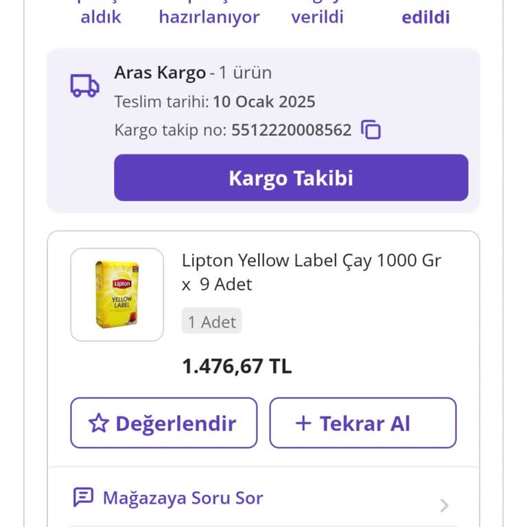 Teslim Edilmeyen Ürün Ve Fiyat Artışı Sorunu