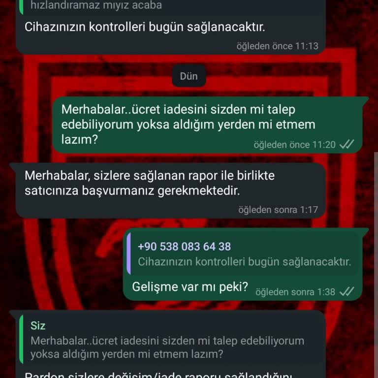 Cihazın Servis Sürecinde Yaşanan İletişim Ve Hizmet Sorunları