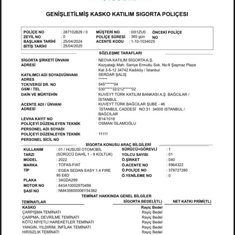 İzinsiz Kasko Poliçesi Ve İade Sorunu