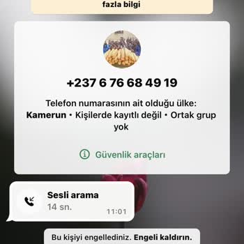 Bilinmeyen Numaradan Gelen Rahatsız Edici Arama