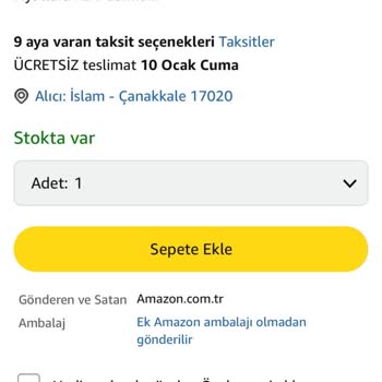 Stokta Olmasına Rağmen Gönderilmeyen Ürün