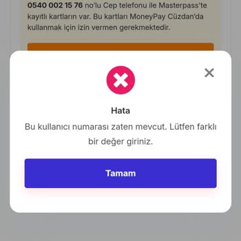 Masterpass Kart Ekleme Sorunu Ve Çözüm Talebi