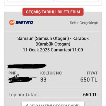 Metro Turizm'in Yanıltıcı Koltuk Düzeniyle Hayal Kırıklığı
