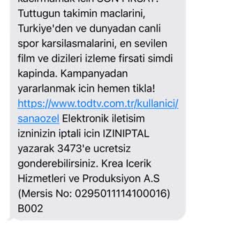 Sürekli Tanıtım Mesajlarıyla Rahatsız Edilme