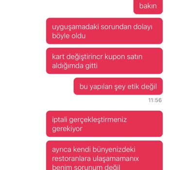 Kupon İptali Ve Kaba Müşteri Hizmeti